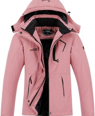 Women's Waterproof Ski Jacket Warm Winter Snow Coat Mountain Windbreaker Hooded Raincoat Jacket